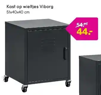 Leen Bakker Kast op wieltjes Viborg aanbieding