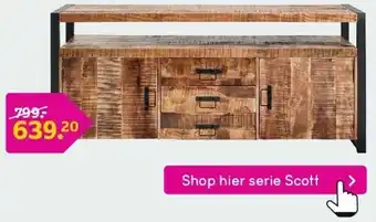 Leen Bakker Dressoir Scott aanbieding