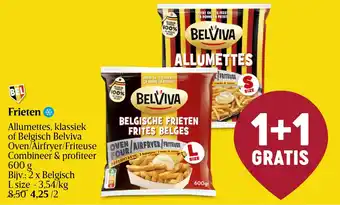 Delhaize Allumettes, klassiek of Belgisch Belviva Oven/Airfryer/Friteuse Frieten aanbieding