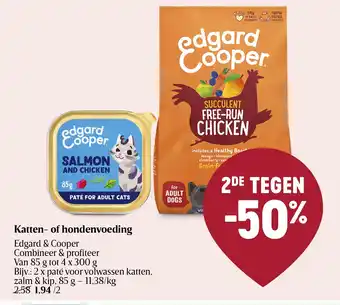 Delhaize Edgard & Cooper Katten- of hondenvoeding aanbieding