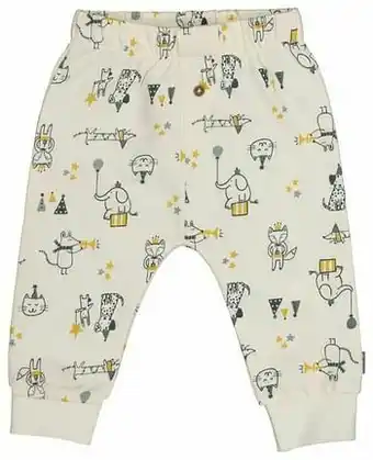 HEMA HEMA Newborn Sweatbroek Circus Wit (wit) aanbieding