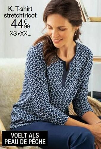 Damart T-shirt stretchtricot aanbieding