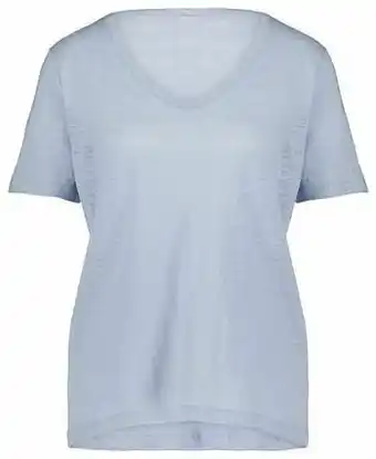 HEMA HEMA Dames T-shirt Linnen Lichtblauw (lichtblauw) aanbieding