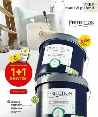 BricoPlanit Verf muur + plafond aanbieding