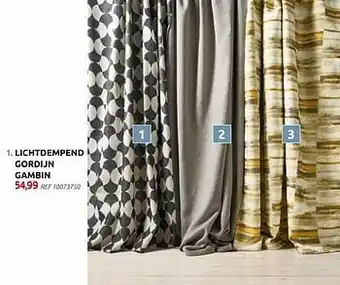 BricoPlanit Lichtdempend gordijn gambin aanbieding