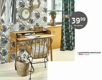 BricoPlanit Lichtdempend gordijn j32265 aanbieding