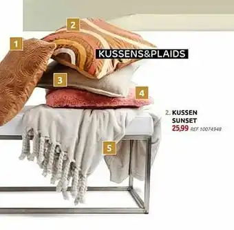 Kussen sunset