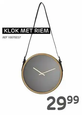 Klok met riem