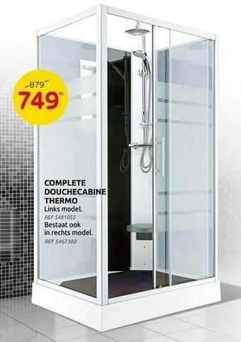 Brico Complete douchecabine thermo aanbieding