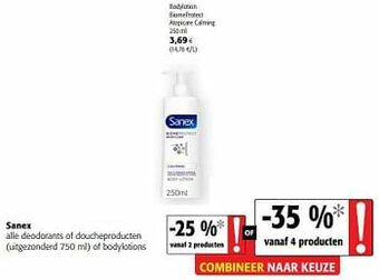 Sanex bodylotion biomeprotect atopicare calming