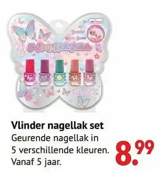 Multi bazar Vlinder nagellak set aanbieding