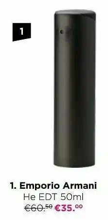 ICI PARIS XL Emporio armani he edt aanbieding