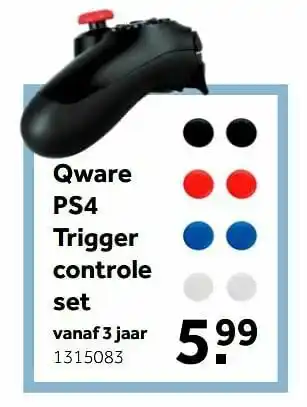 Intertoys Qware ps4 trigger controle set aanbieding