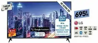 Electro Depot Lg 4k ultra hd 65un7100 aanbieding