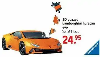 3d puzzel lamborghini huracan evo