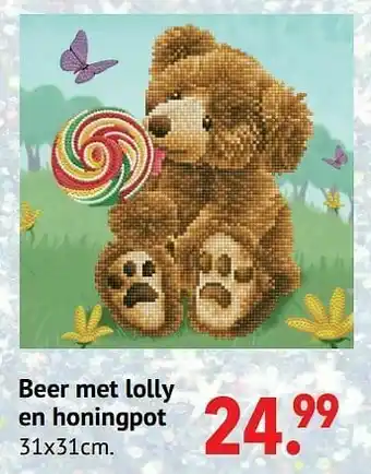Multi bazar Beer met lolly en honingpot aanbieding