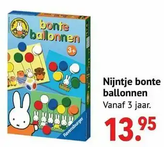 Nijntje bonte ballonnen