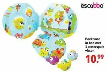 Multi bazar Boek voor in bad met 3 waterspuit vissen aanbieding
