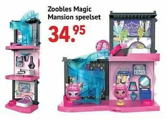 Multi bazar Zoobles magic mansion speelset aanbieding