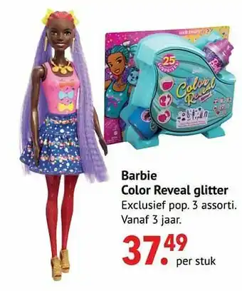 Barbie color reveal glitter