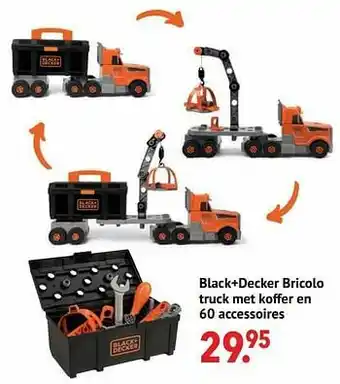 Black+decker bricolo truck met koffer en 60 accessoires