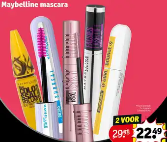 Kruidvat Maybelline mascara aanbieding