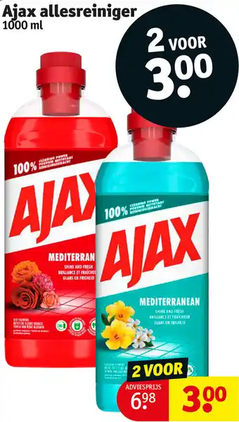 Kruidvat Ajax allesreiniger 1000ml aanbieding