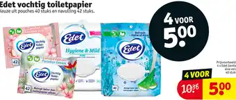 Kruidvat Edet vochtig toiletpapier aanbieding