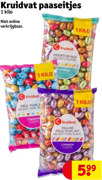 Kruidvat Paaseitjes 1 kilo aanbieding