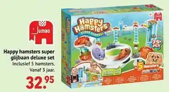 Multi bazar Happy hamsters super glijbaan deluxe set aanbieding