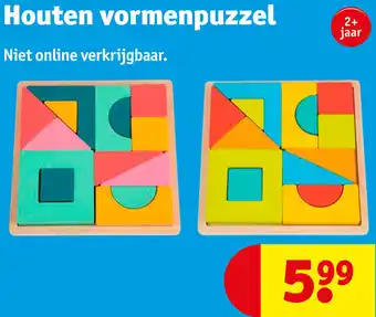 Kruidvat Houten vormenpuzzel aanbieding