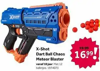 Intertoys X-shot dart ball chaos meteor blaster aanbieding