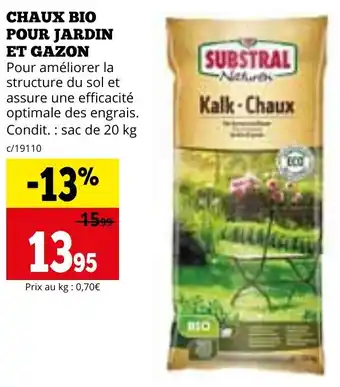 CHAUX BIO POUR JARDIN ET GAZON