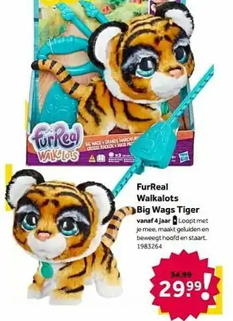 Intertoys Furreal walkalots big wags tiger aanbieding