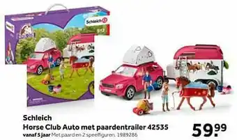Intertoys Schleich horse club auto met paardentrailer 42535 aanbieding