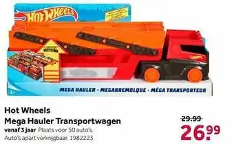 Hot wheels mega hauler transportwagen