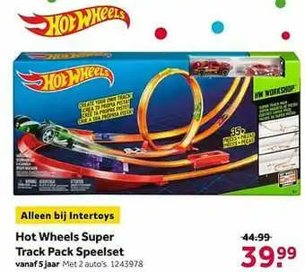 Intertoys Hot wheels super track pack speelset aanbieding