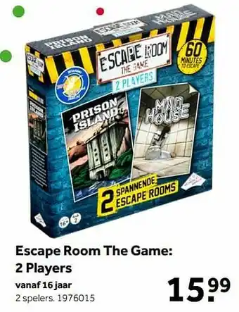 Intertoys Escape room the game 2 players aanbieding