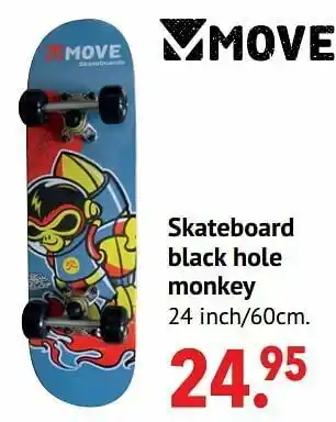 Multi bazar Skateboard black hole monkey aanbieding