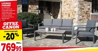 Dema LOUNGE POZONE aanbieding