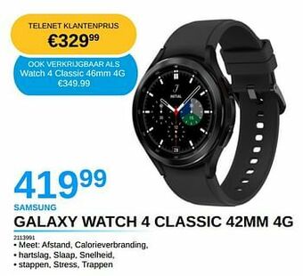 AUVA Samsung galaxy watch 4 classic 42mm 4g aanbieding