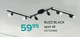 Euroshop Eglo buzz black spot aanbieding