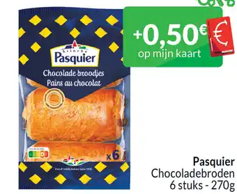 Intermarché Pasquier Chocoladebroden 6 stuks 270g aanbieding