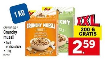 Lidl Crunchy Muesli aanbieding