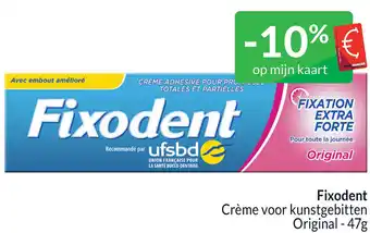 Intermarché Fixodent Crème voor kunstgebitten Original - 47g aanbieding