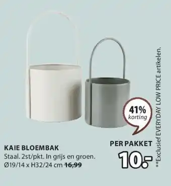 Jysk KAIE BLOEMBAK aanbieding
