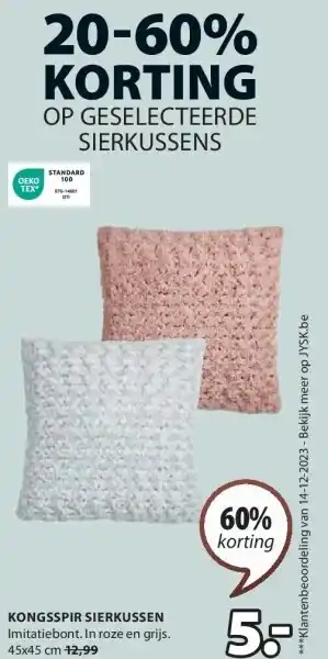 Jysk KONGSSPIR SIERKUSSEN aanbieding