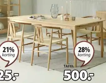Jysk MARSTRUP TAFEL aanbieding