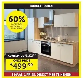 Zelfbouwmarkt BUDGET KEUKEN aanbieding