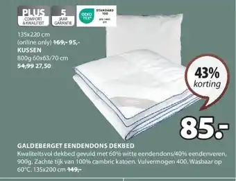 Jysk GALDEBERGET EENDENDONS DEKBED aanbieding